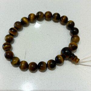 Tiger's eye crystal bead bracelet